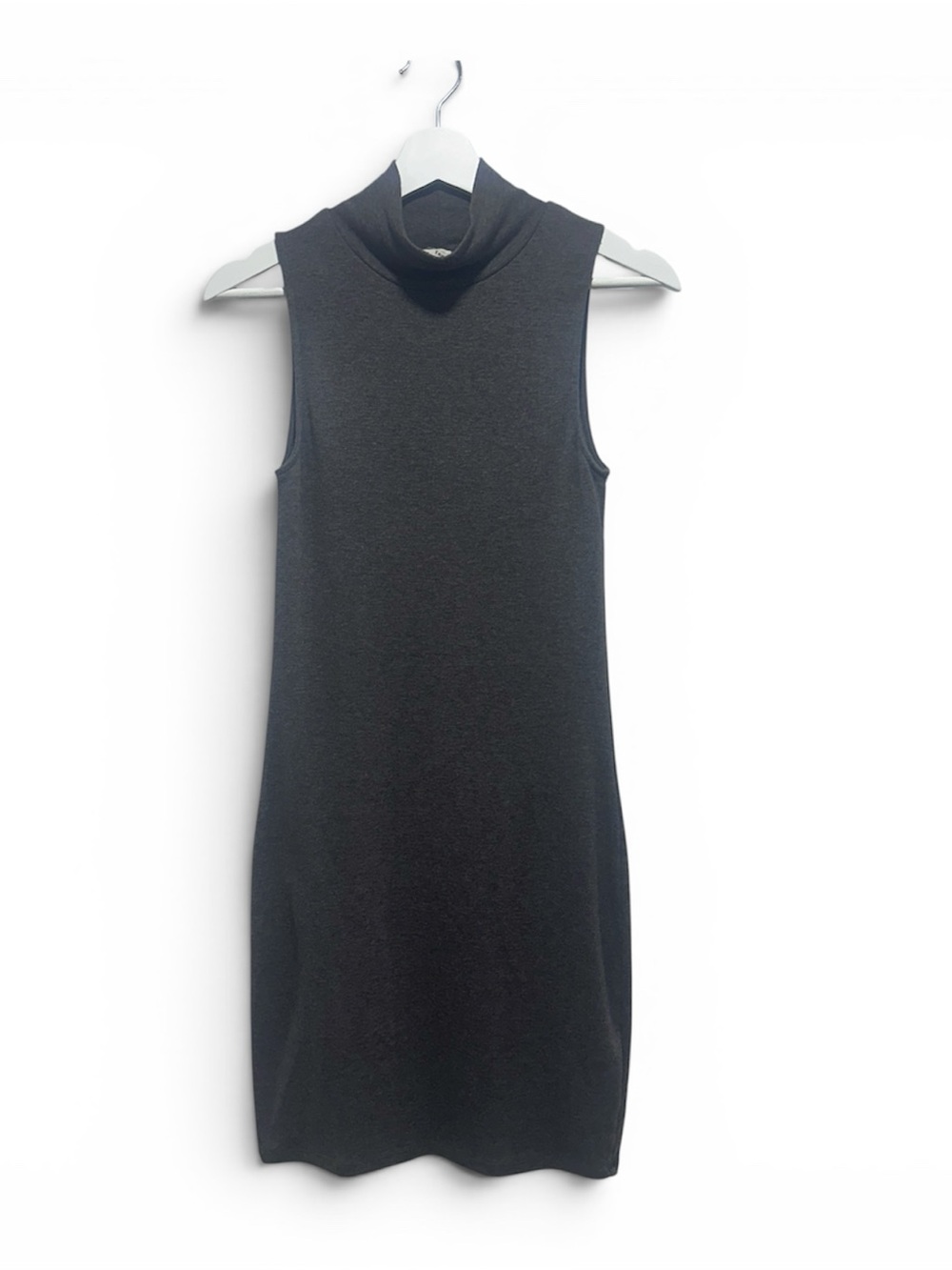 Aritzia TNA Sleeveless Turtleneck Knit Sheath Dress - Dark Brown Size S